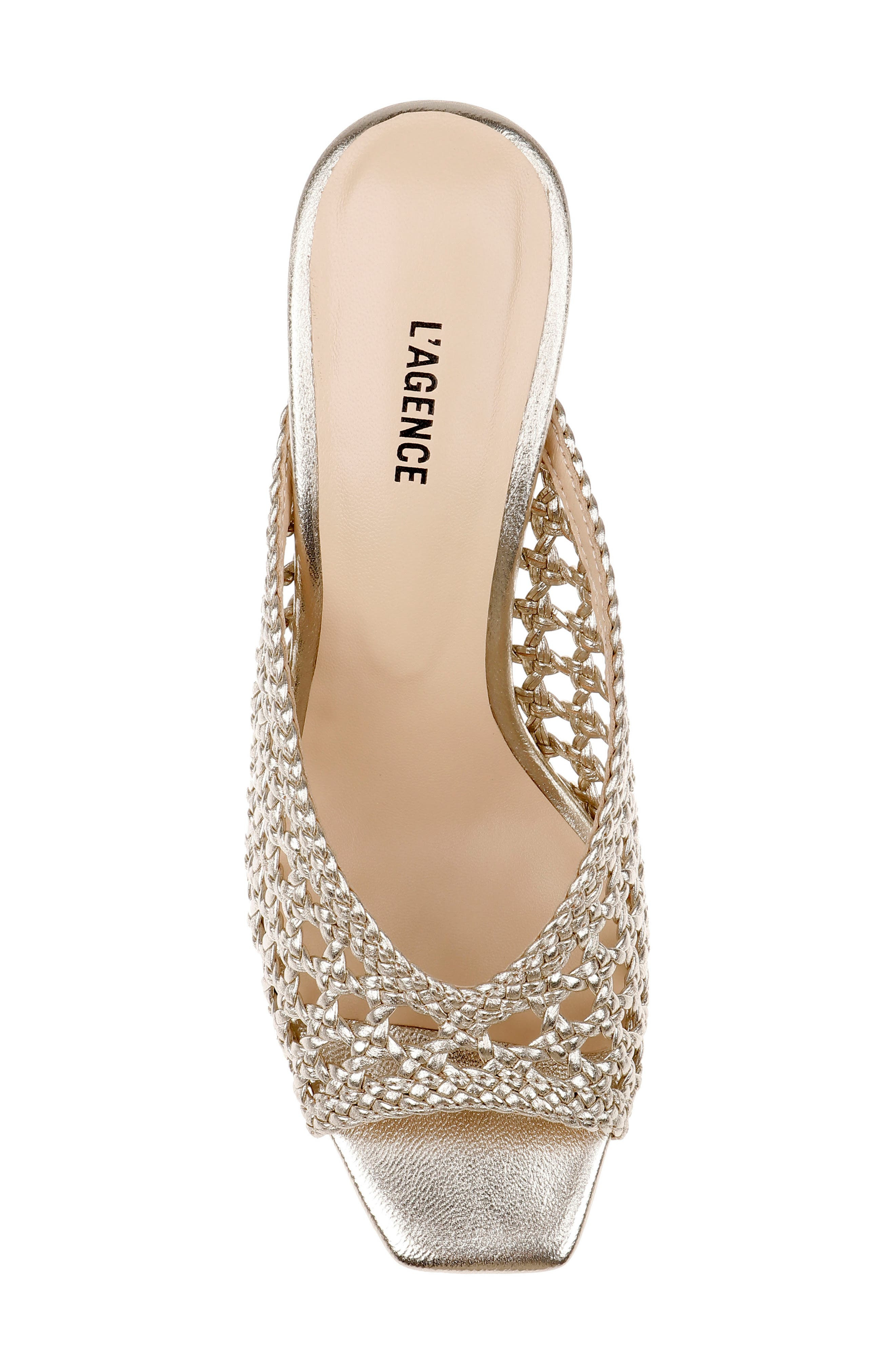 L'AGENCE Jacques Sandal in Gold Leather at Nordstrom - 4