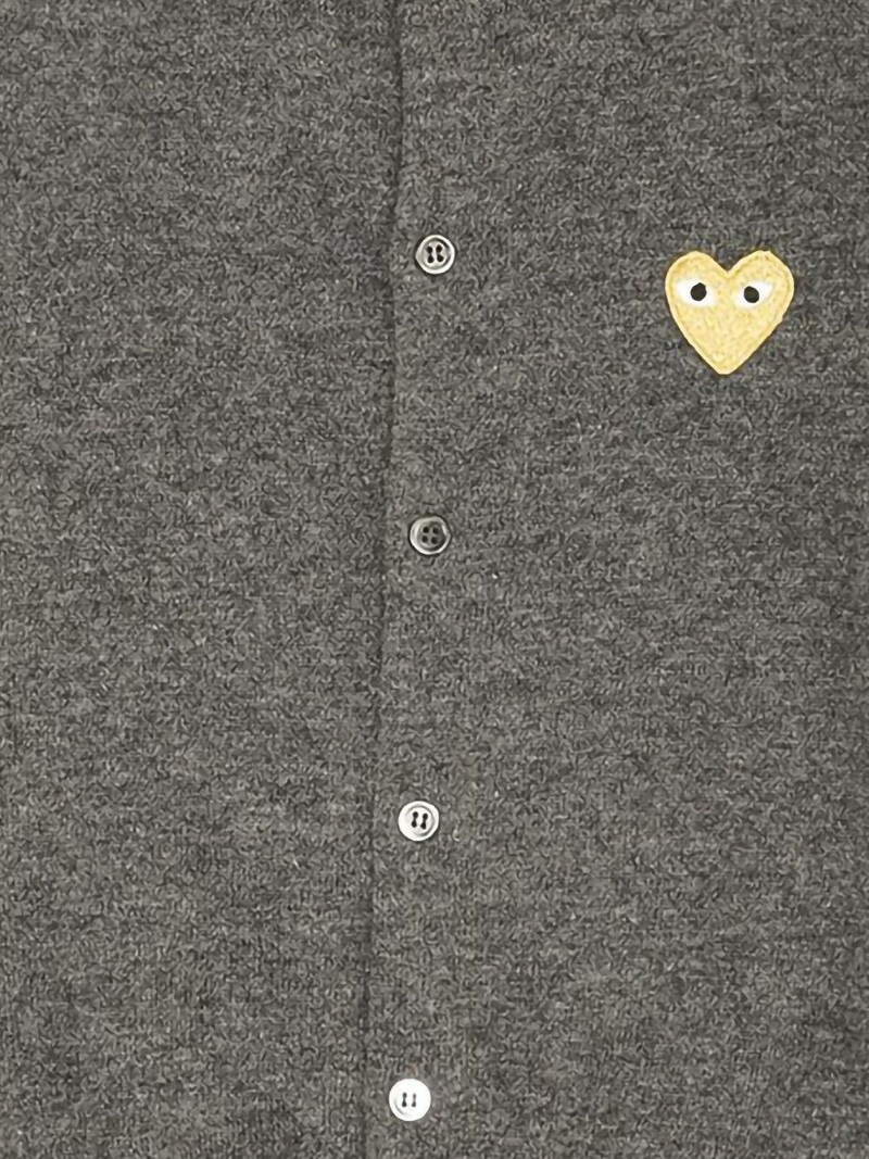 Comme des Garçons PLAY heart-logo cardigan outlook