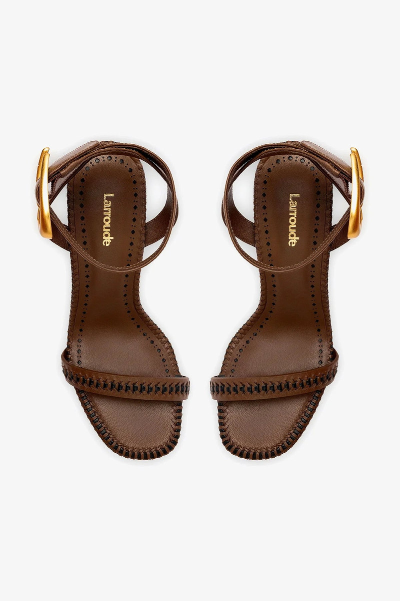 Verona Sandal In Burnt Umber Leather 3