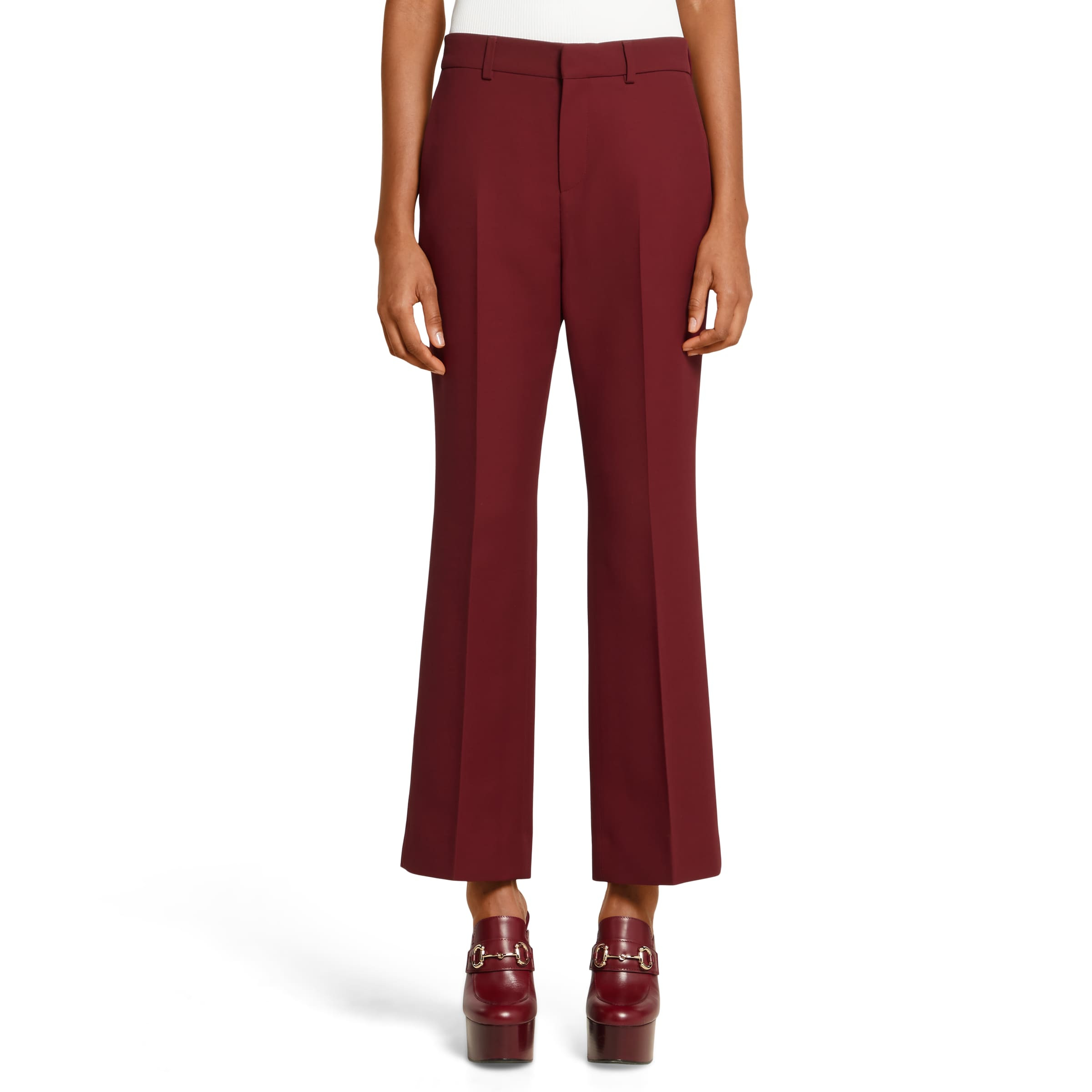Wool silk pants with embroidery - 3