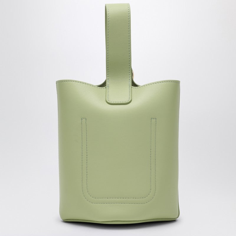 Loewe Light Green Calfskin Pebble Bucket Small Bag Women - 3