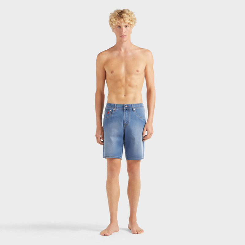 Vilebrequin Men Denim Bermuda Shorts Crab Balloons outlook
