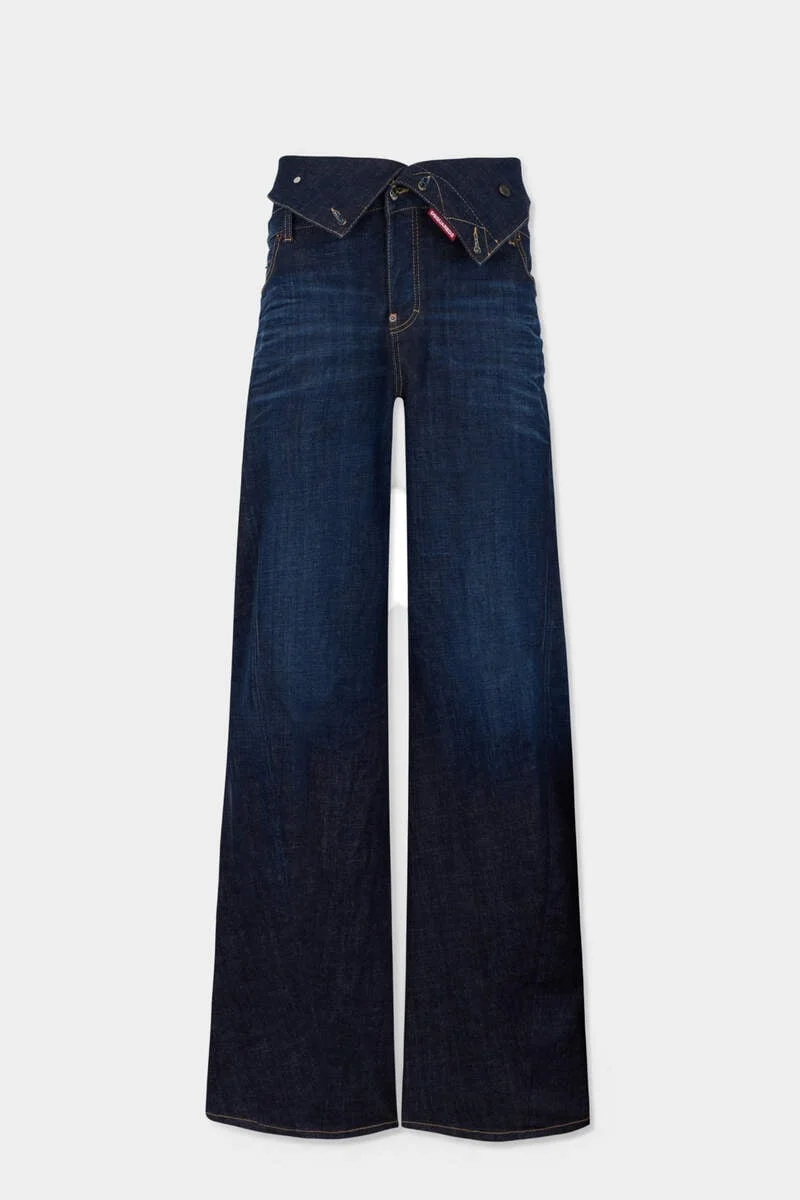 DARK URBAN LOOSE TWIST JEANS - 1