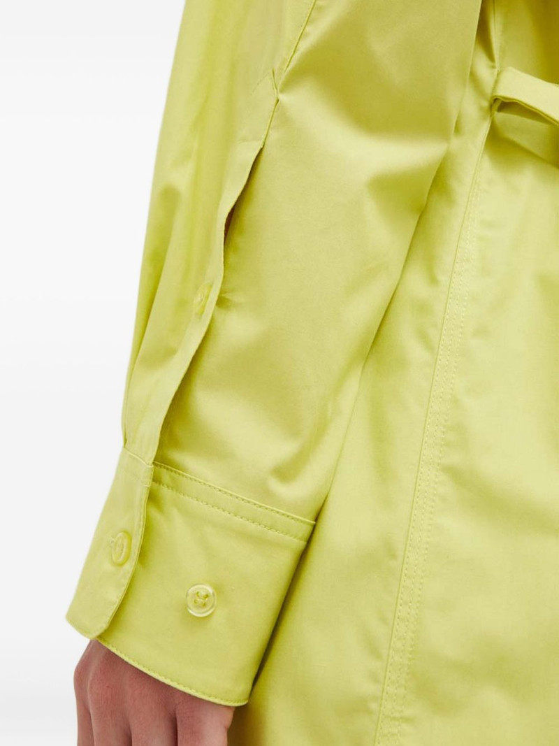 buttoned tie shirt dress 4