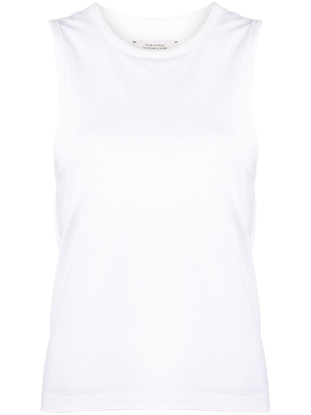 sleeveless cotton tank top - 1