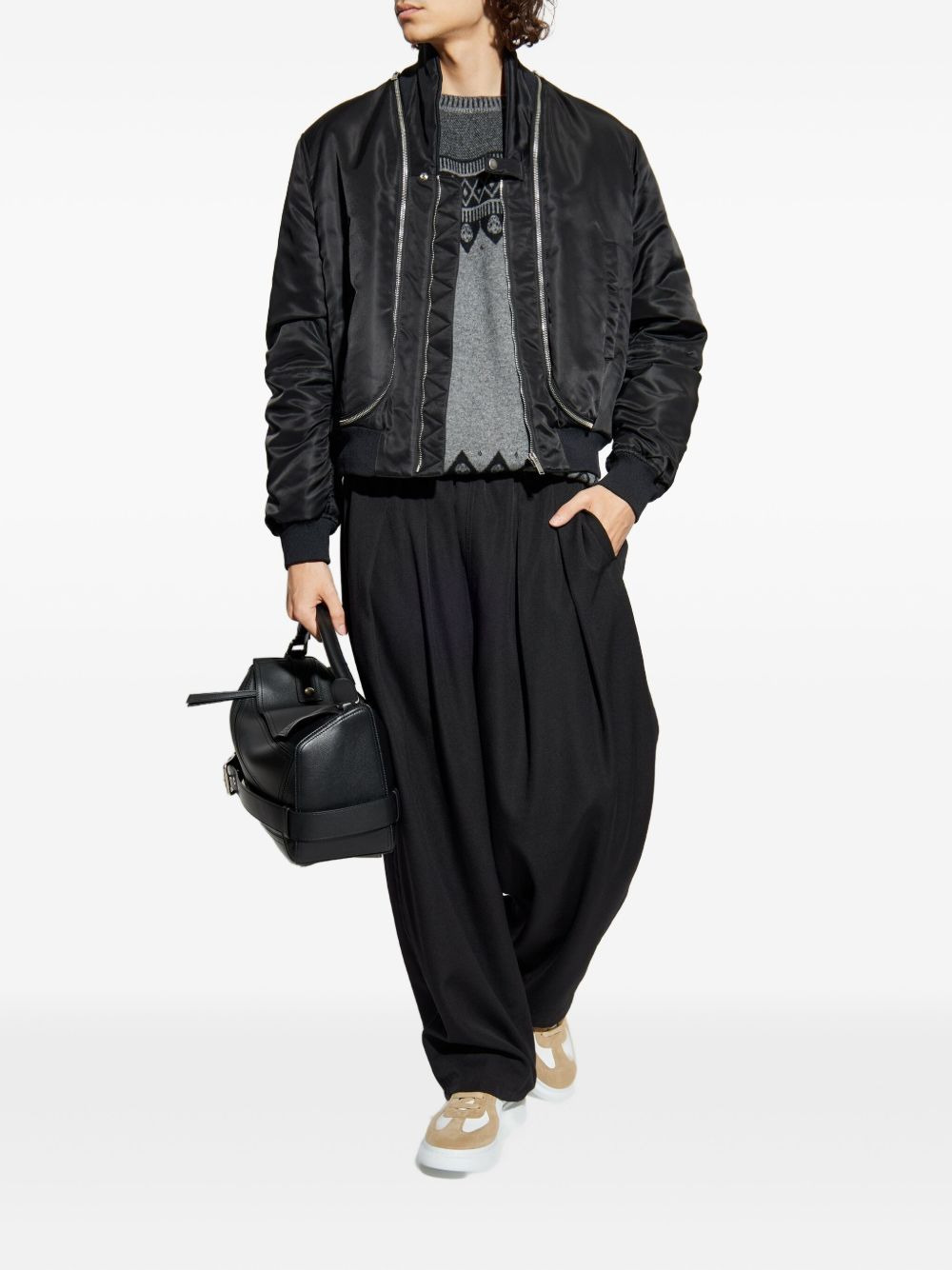 double-zip bomber jacket - 2