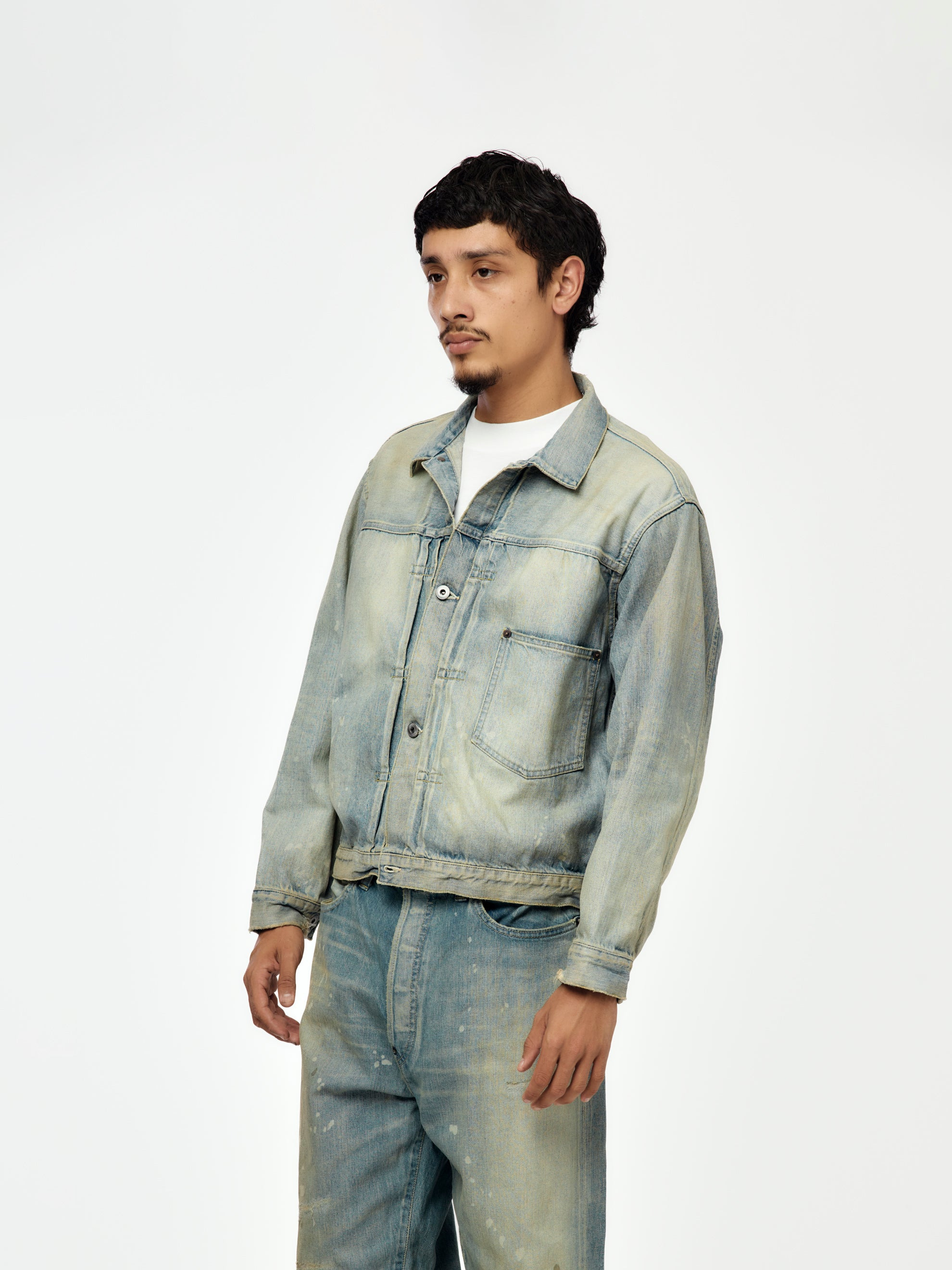 1ST TYPE DENIM JACKET (BLEACH) - 2