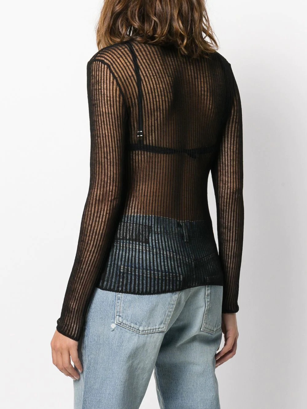 sheer knitted top - 4