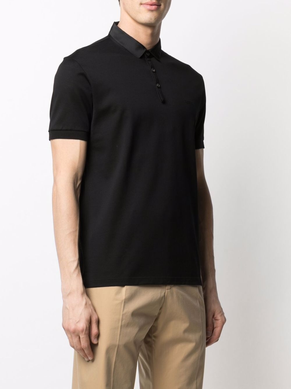 embroidered-logo polo shirt - 3