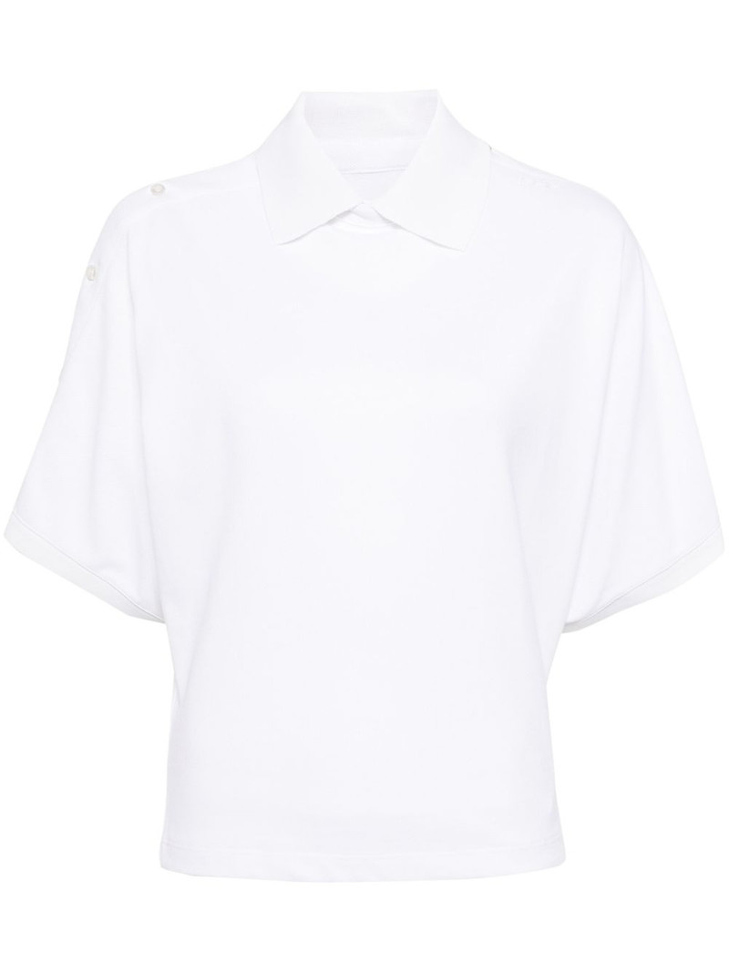 asymmetric cotton polo shirt 1