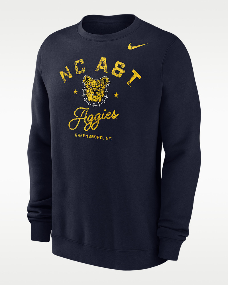 Nike Club Fleece College (North Carolina A&T University) Men’s Crew-Neck Sweatshirt 1