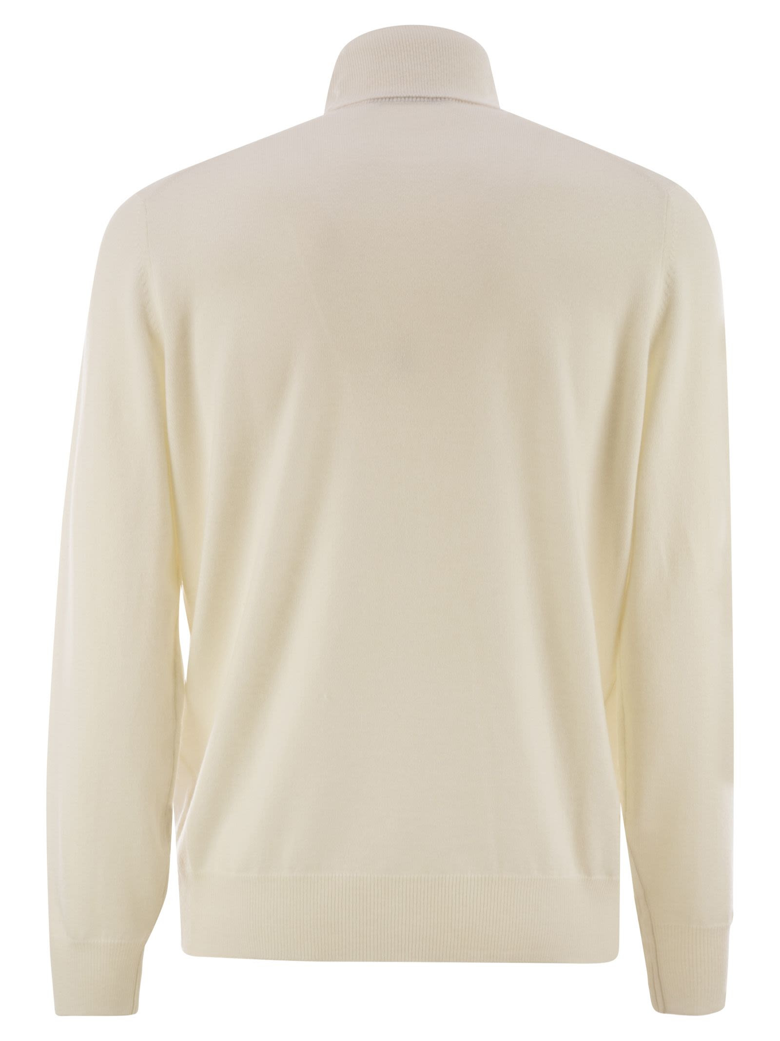 Brunello Cucinelli Men Cashmere Turtleneck Sweater - 2