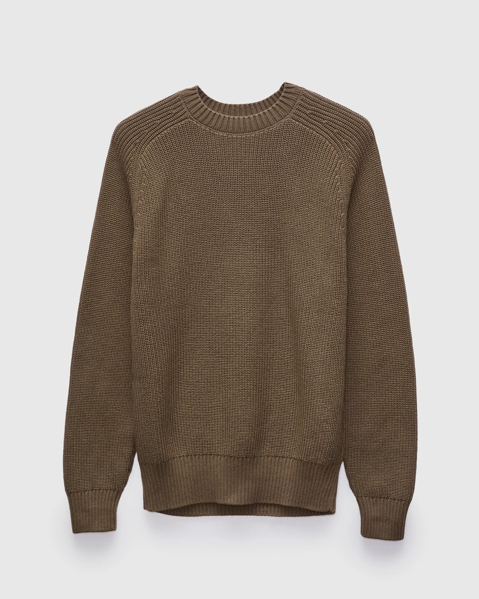 Cotton Crewneck Sweater in Earth - 1