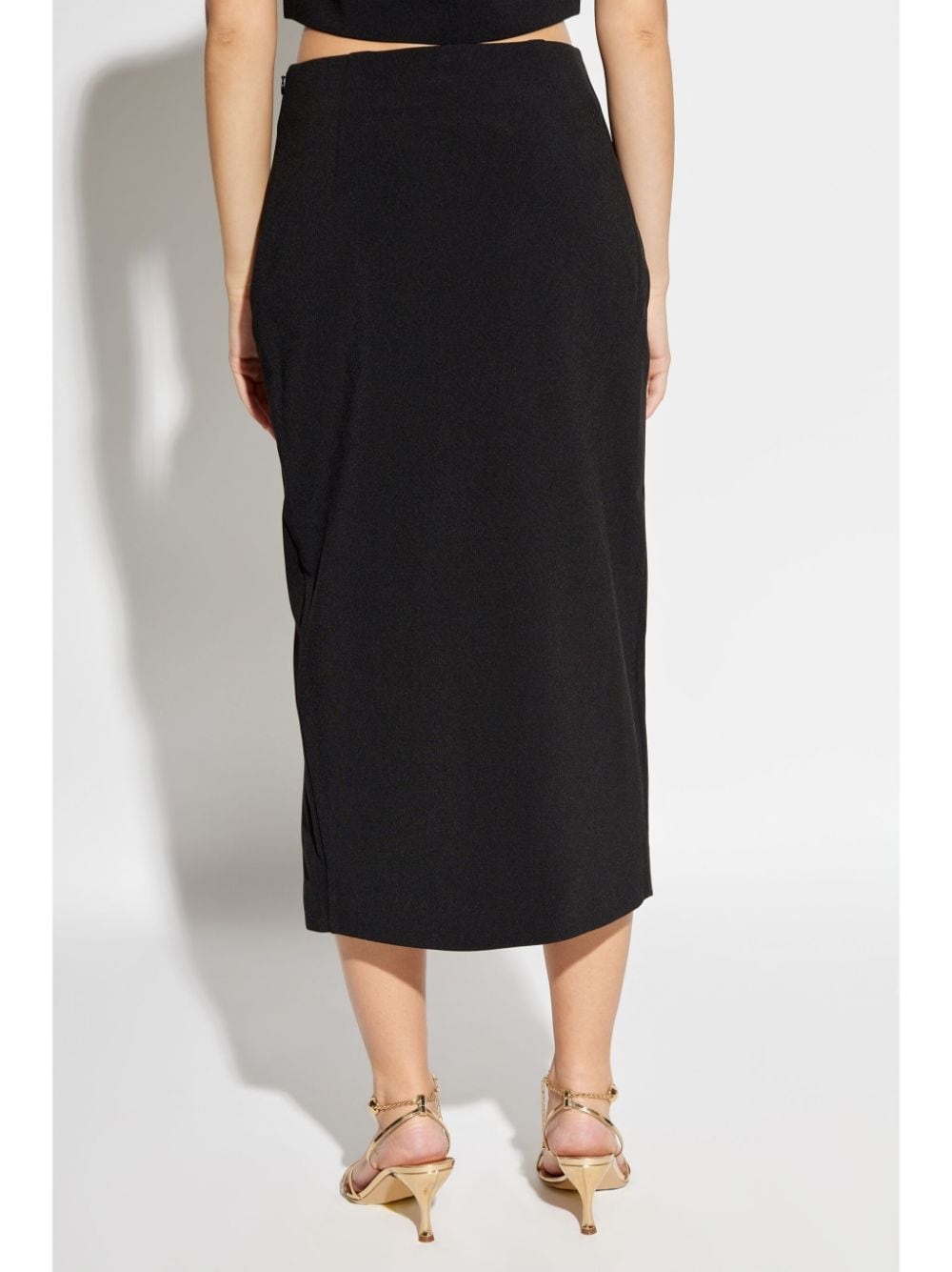 cut-out detailed midi skirt - 4