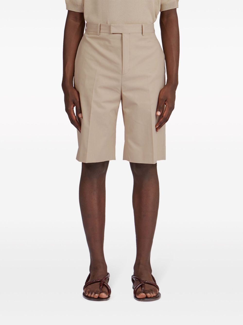 pressed-crease bermuda shorts - 3