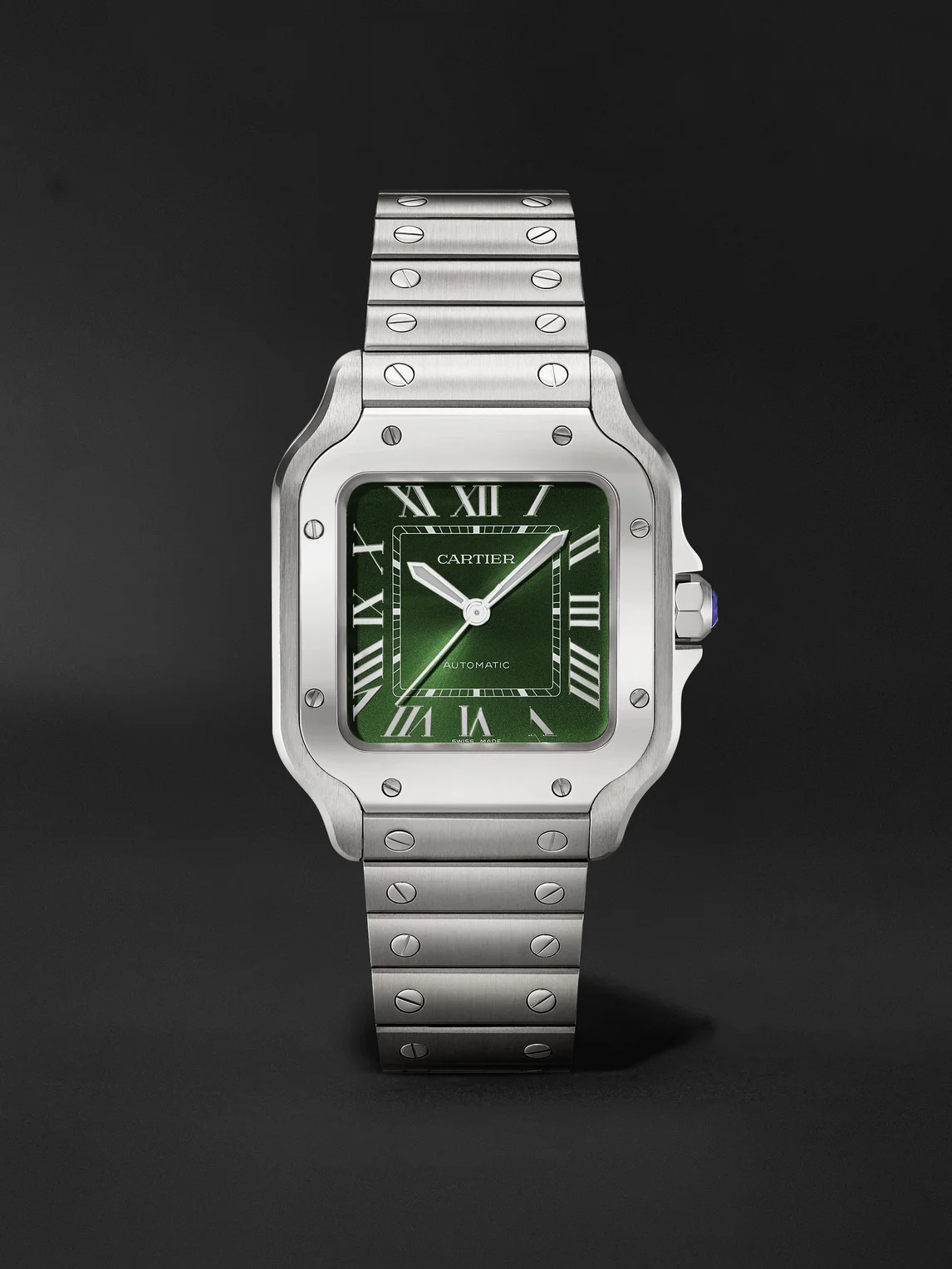Santos de Cartier Automatic Interchangeable Stainless Steel Watch, Ref. WSSA0061 - 1