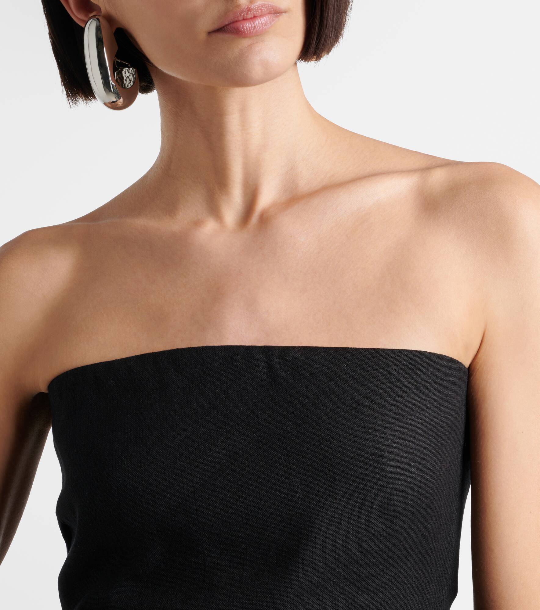 Dorian linen-blend tube top - 4
