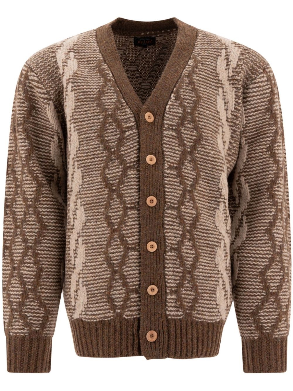 jacquard cardigan - 1