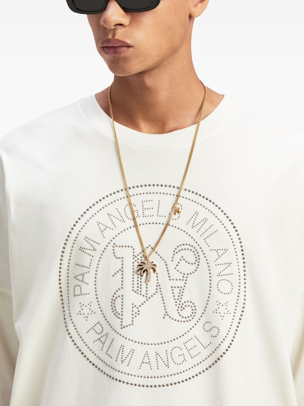 PA City logo-print T-shirt - 6