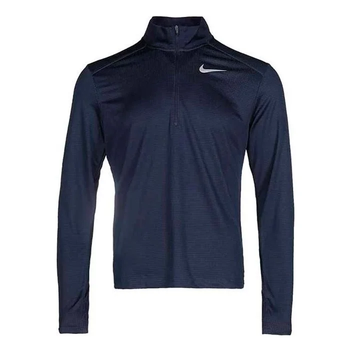 Nike Pacer Dri-FIT Cardigan Running Sports Long Sleeves Navy Blue BV4756-452 - 1