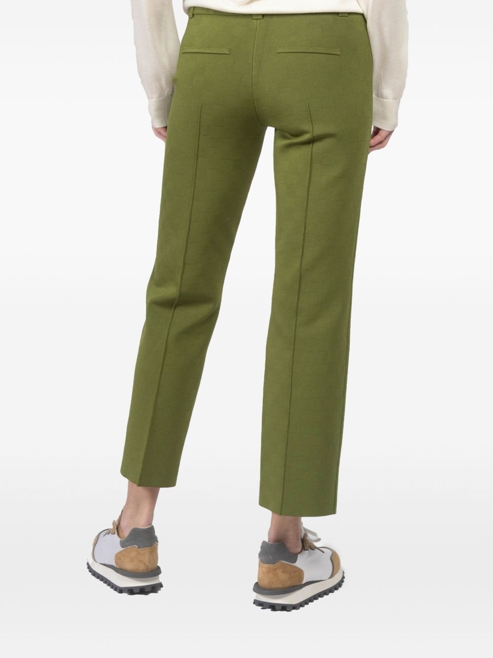 patterned-jacquard trousers - 5