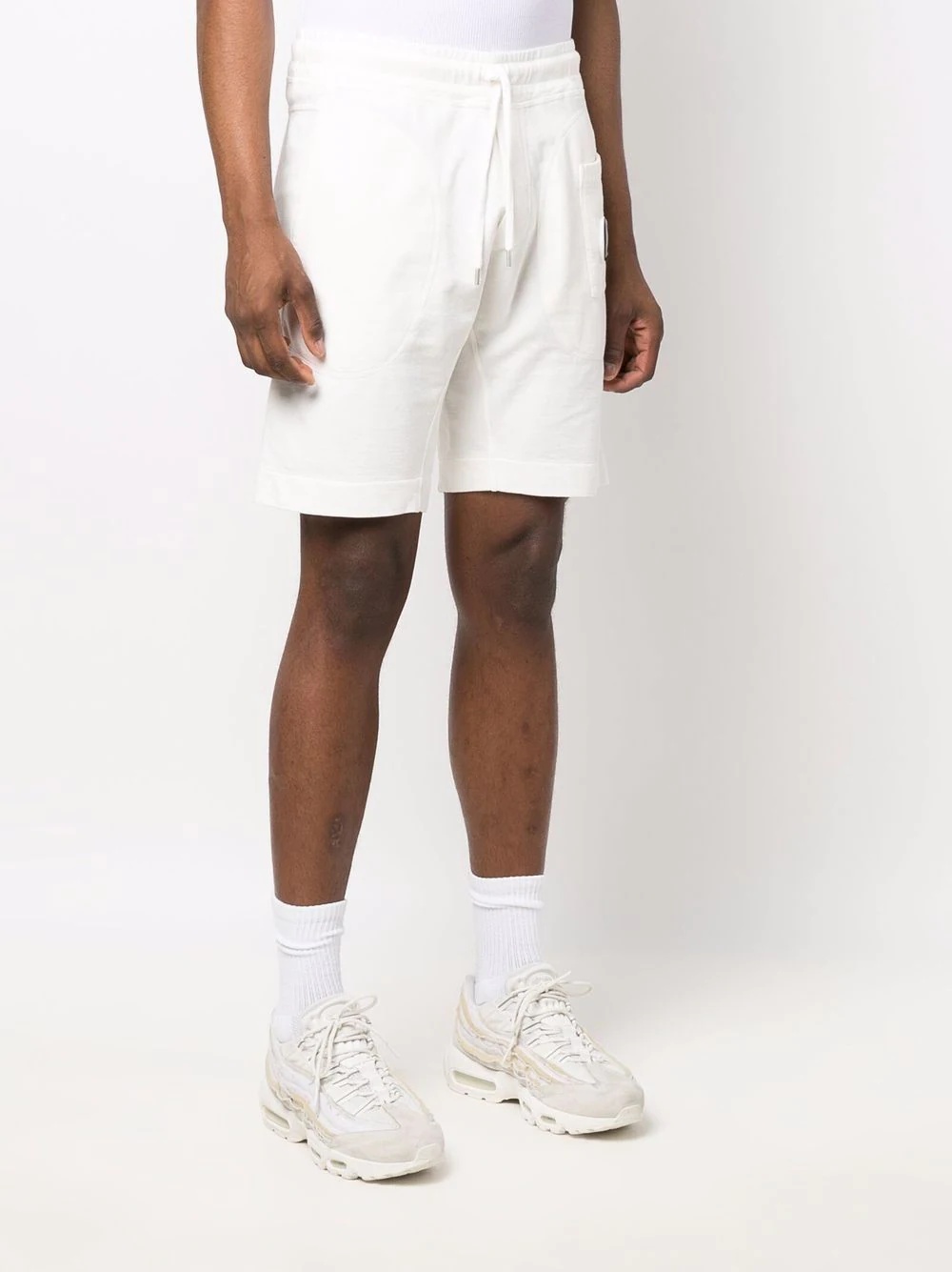 lens-detail cotton track shorts - 3