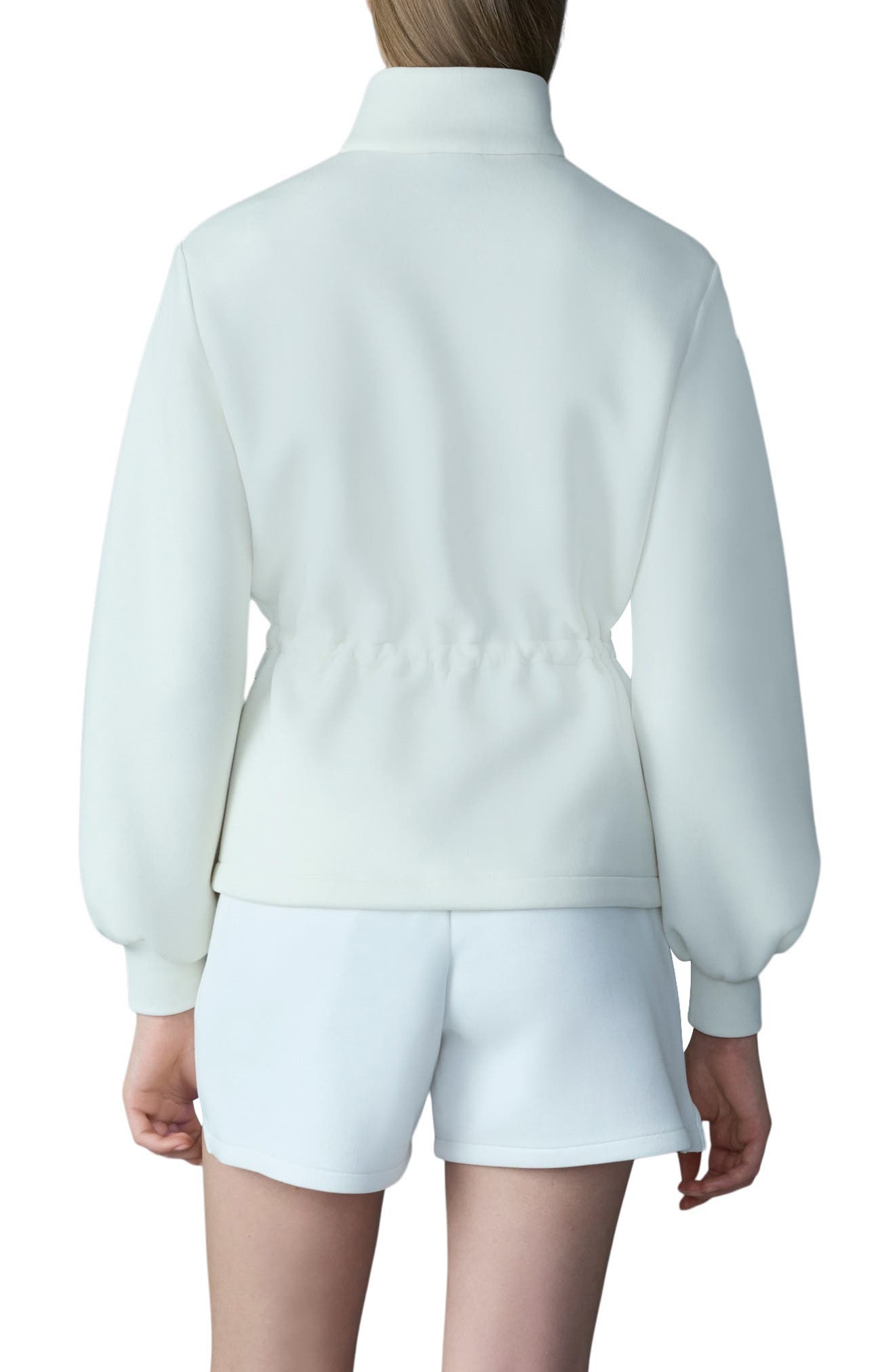 Mackage Finola Double Face Jersey Jacket in Cream at Nordstrom - 2