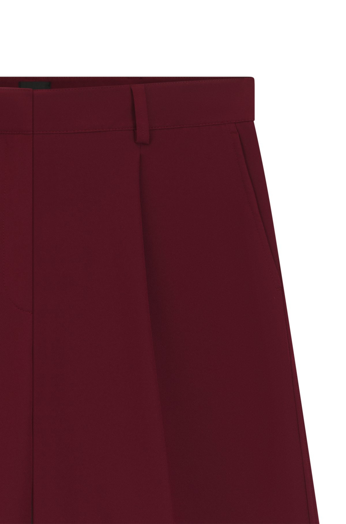REGULAR-FIT WIDE-LEG PANTS IN STRETCH FABRIC - 6