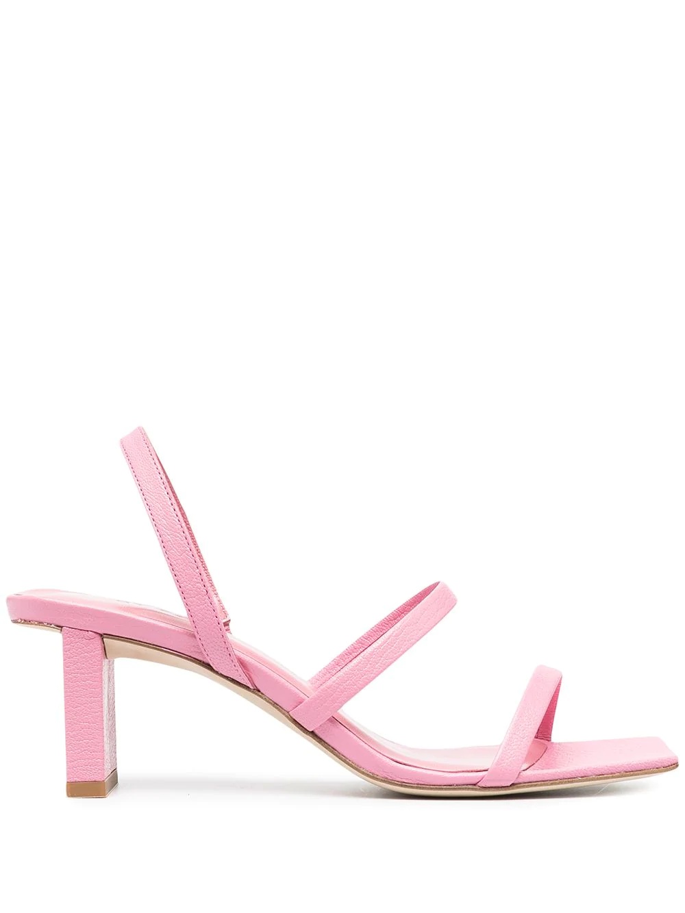 strappy low heel sandals - 1