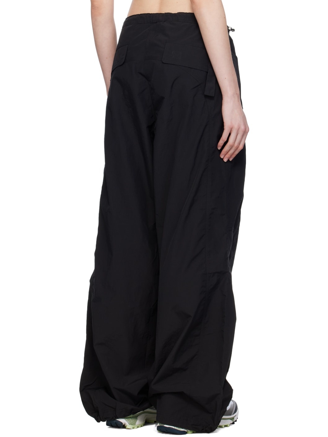 Black Drawstring Trousers - 3