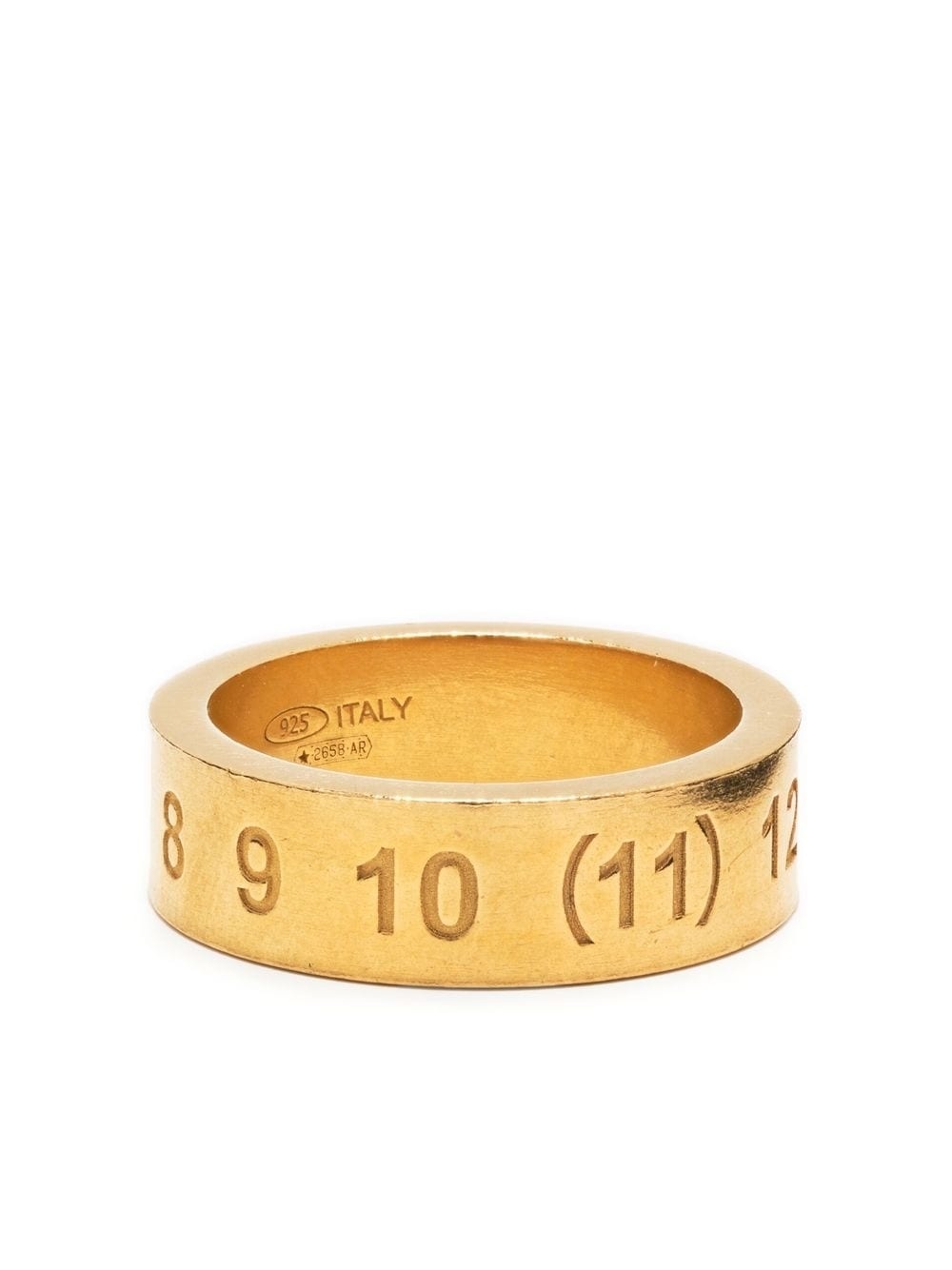 Numbers engraved band ring - 1