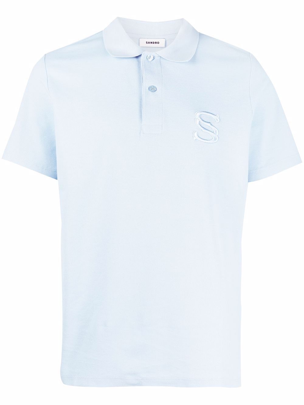 embroidered logo polo shirt - 1