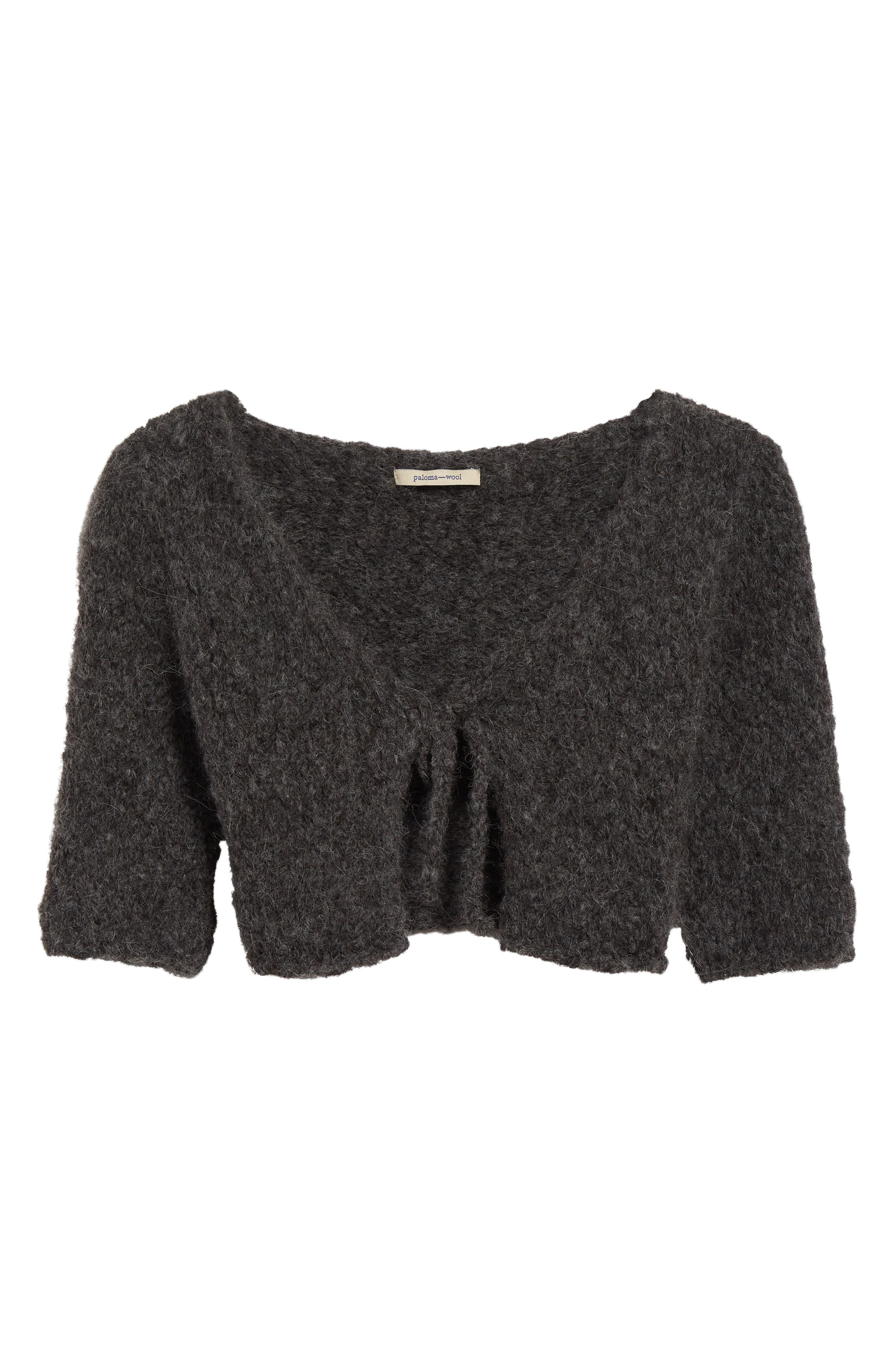 Paloma Wool Ancla Alpaca Blend Crop Cardigan in Grey at Nordstrom - 6