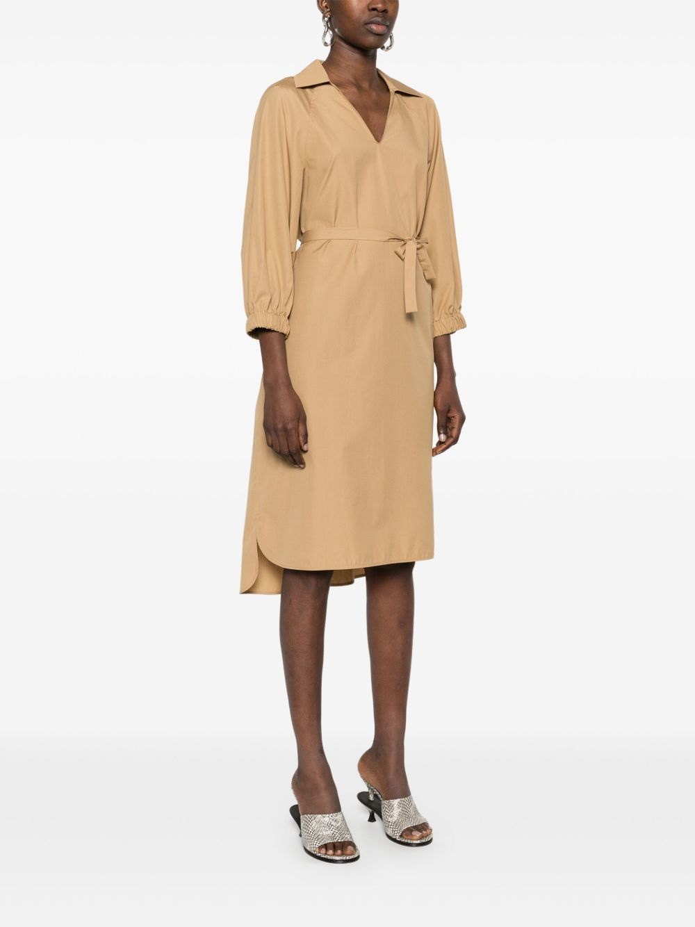 poplin midi dress - 3