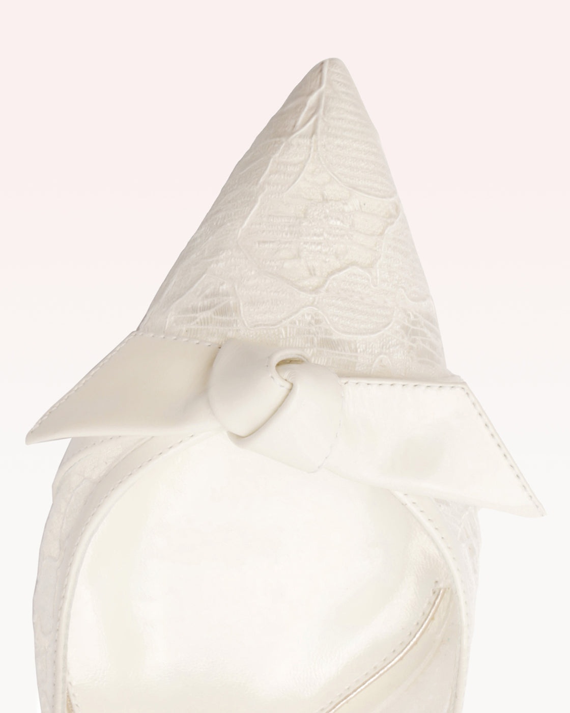 CLARITA CLASSIC SLINGBACK 85 PIZZO OFF WHITE - 6