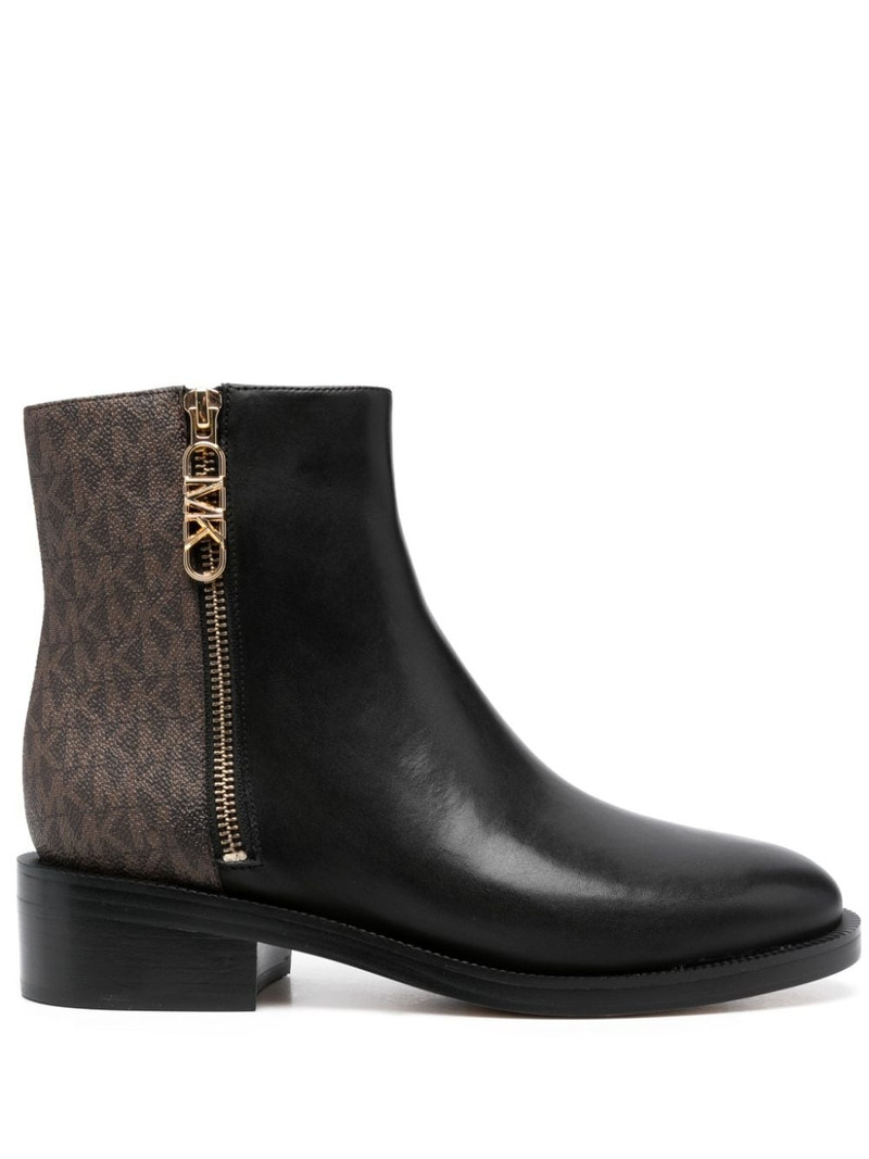 Regan monogram-print boots 1