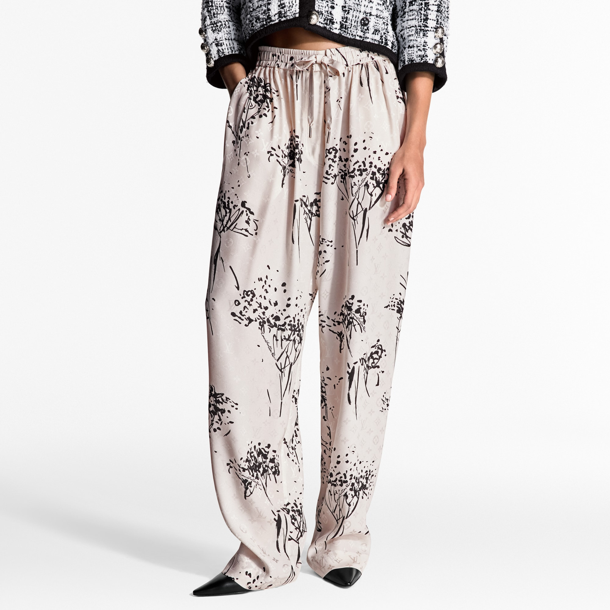 Monogram Tree Pajama Pants - 2