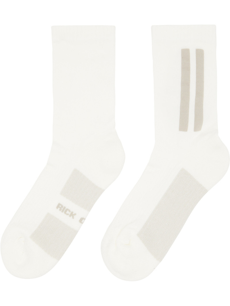 Rick Owens Off-White Temple Glitter Socks outlook