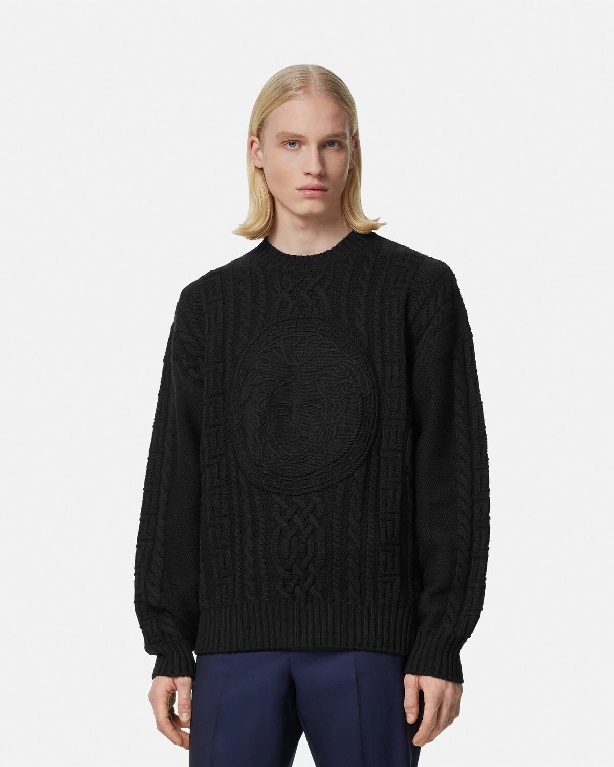 Medusa Cable-Knit Sweater - 4