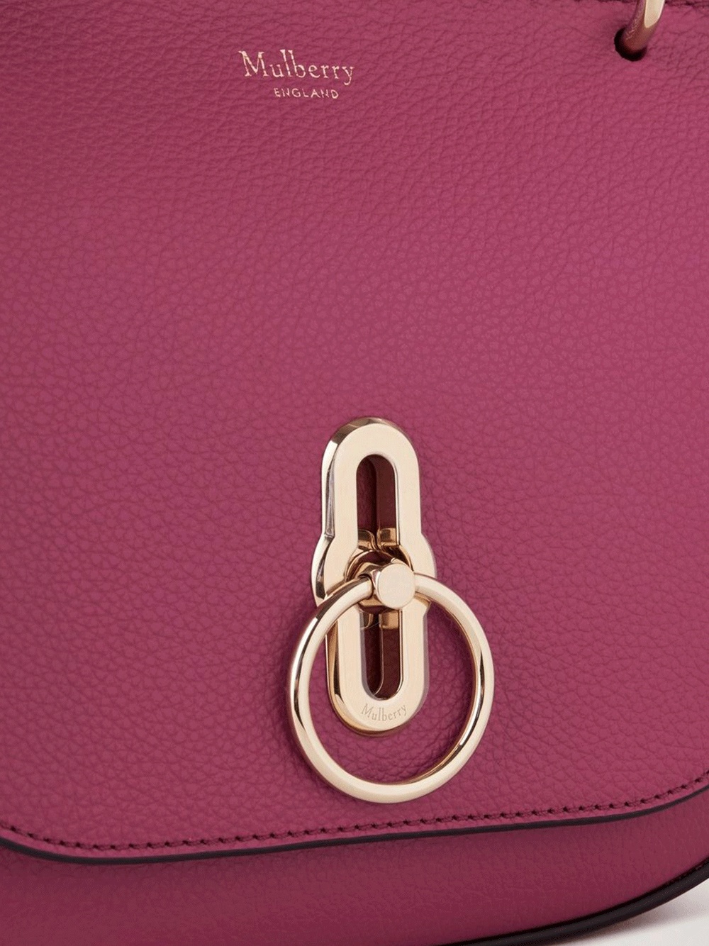 Small Amberley Satchel Small Classic Grain (Wild Berry) - 5