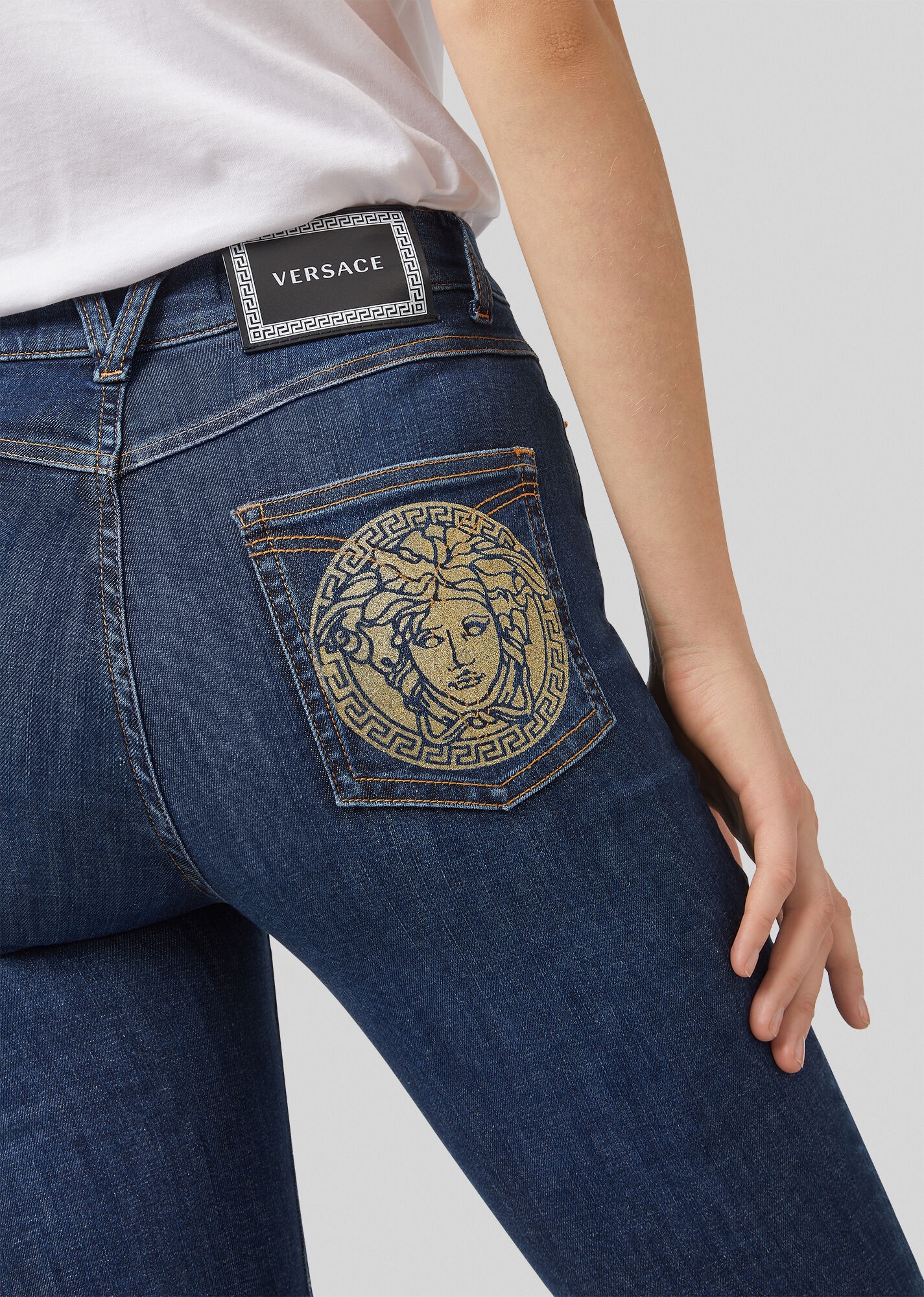 Medusa Accent Jeans - 5