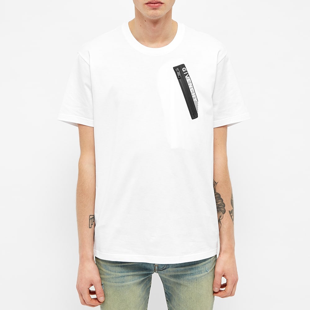 Givenchy Zip Logo Pocket Tee - 4