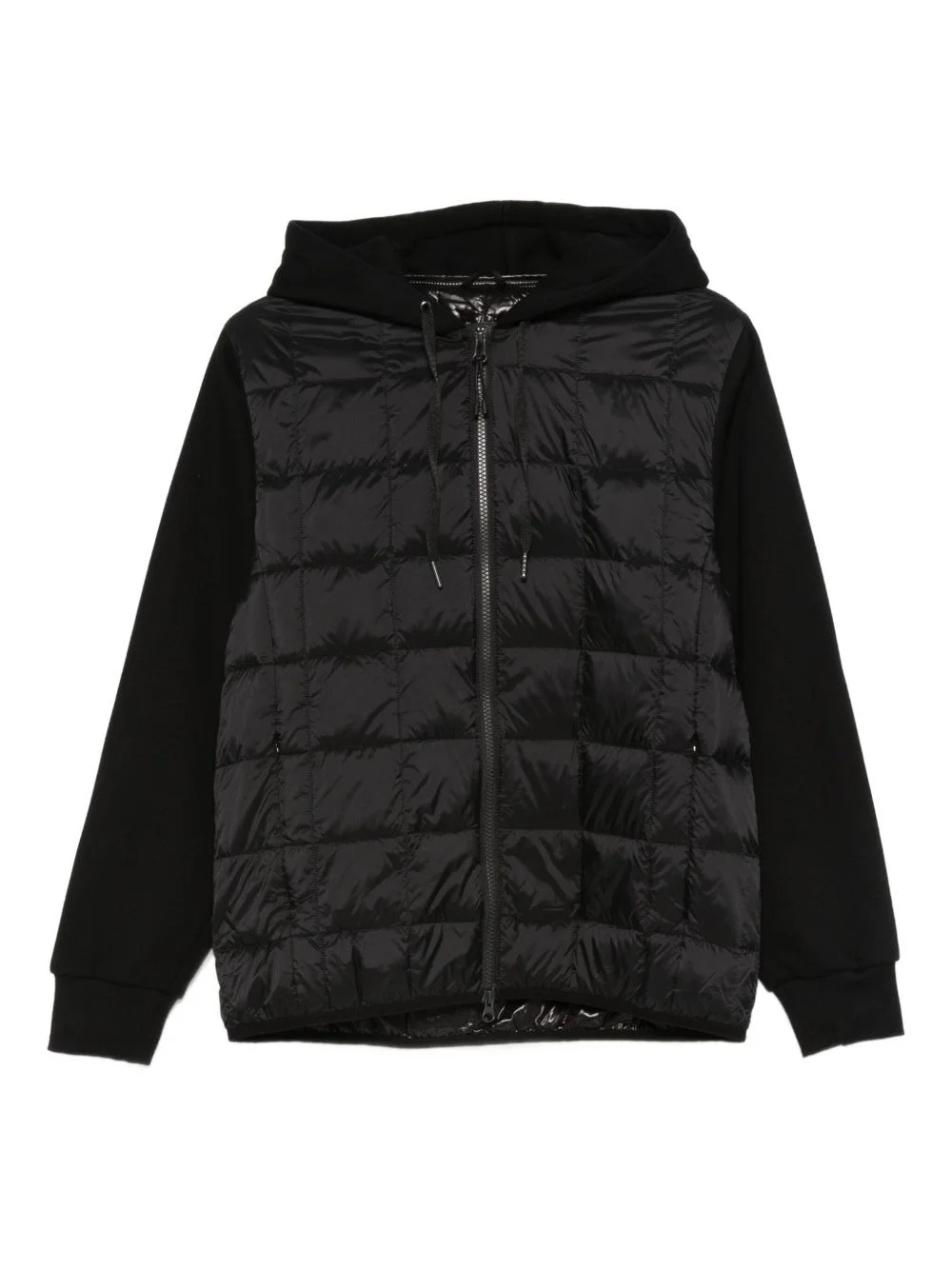 hooded quilted jacket - 1