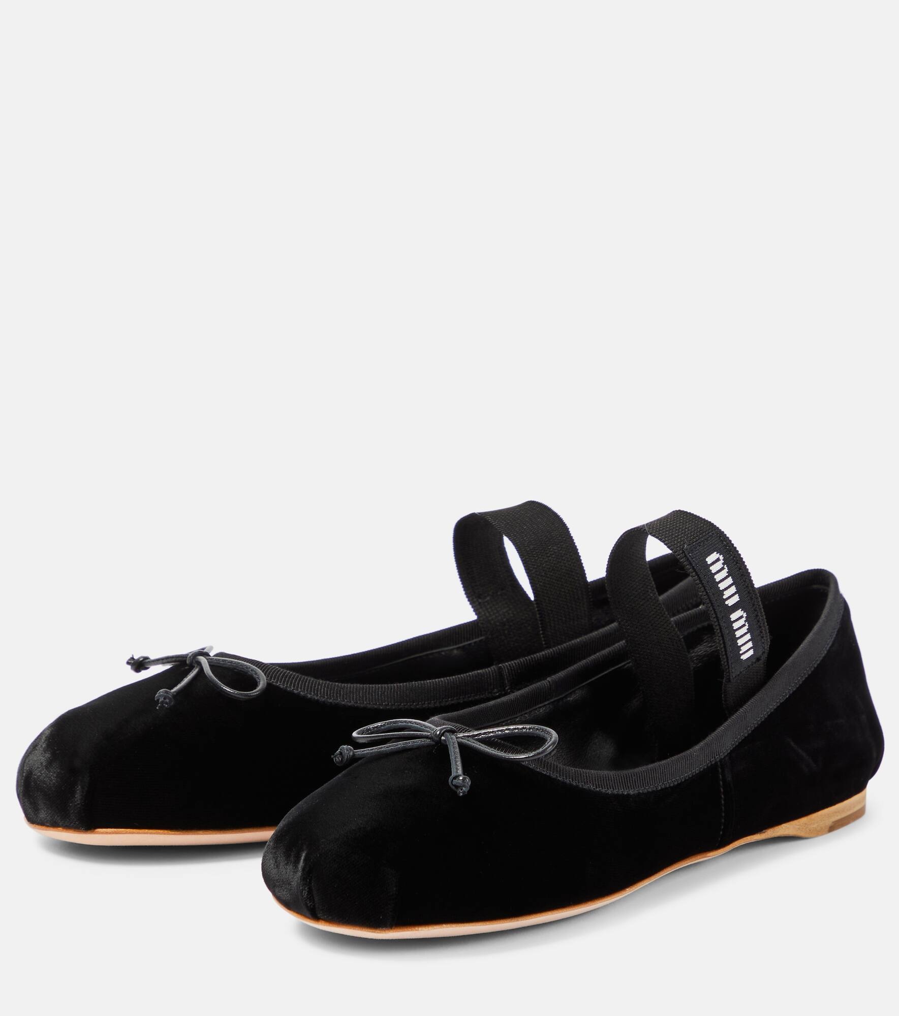 Velvet ballet flats - 5