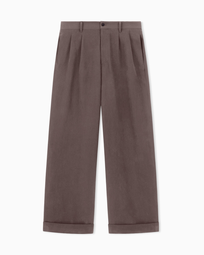 DOUBLE-PLEAT TROUSERS IN HEMP 1
