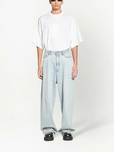 BALENCIAGA high-rise wide-leg jeans outlook