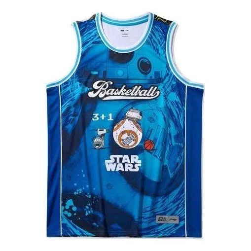 Li-Ning x Star Wars BadFive Basketball Jersey 'Blue Multi' AAYQ241-4 - 1