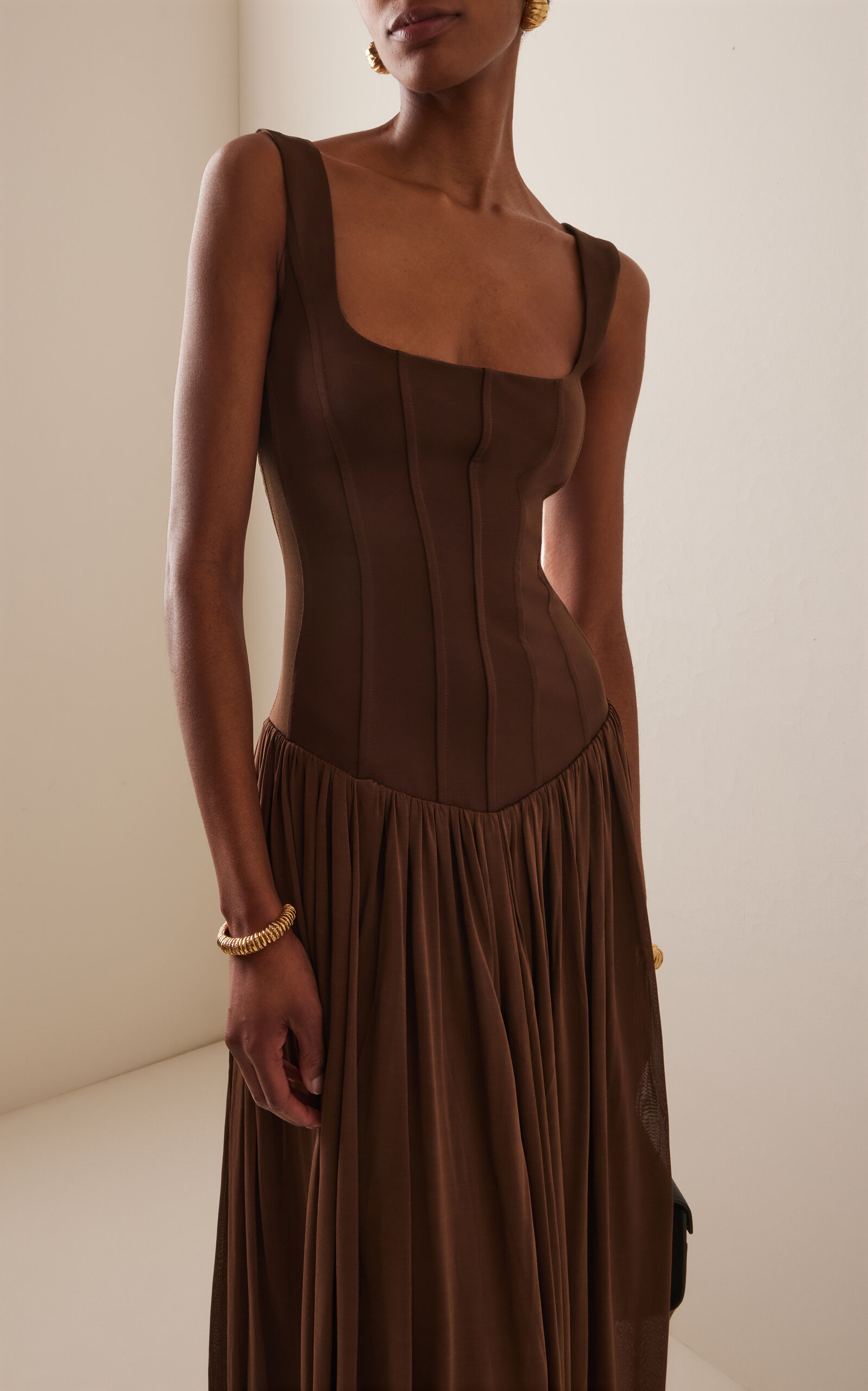 Jamie Tank Midi Dress brown - 3