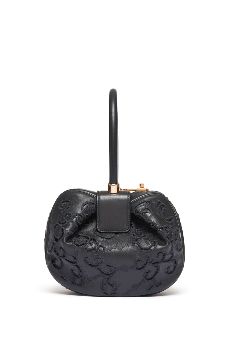 Nina Lace Bag in Black Nappa Leather 3