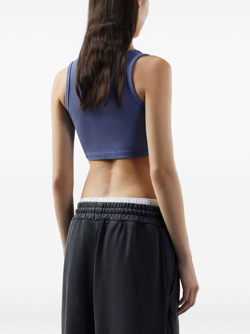 logo-embroidered tank top - 5